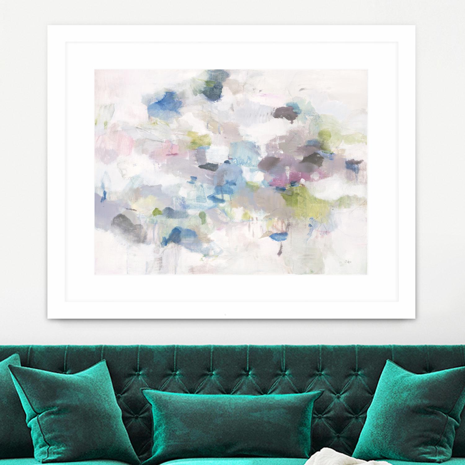 Once Again by Lisa Ridgers on GIANT ART - blues abstract