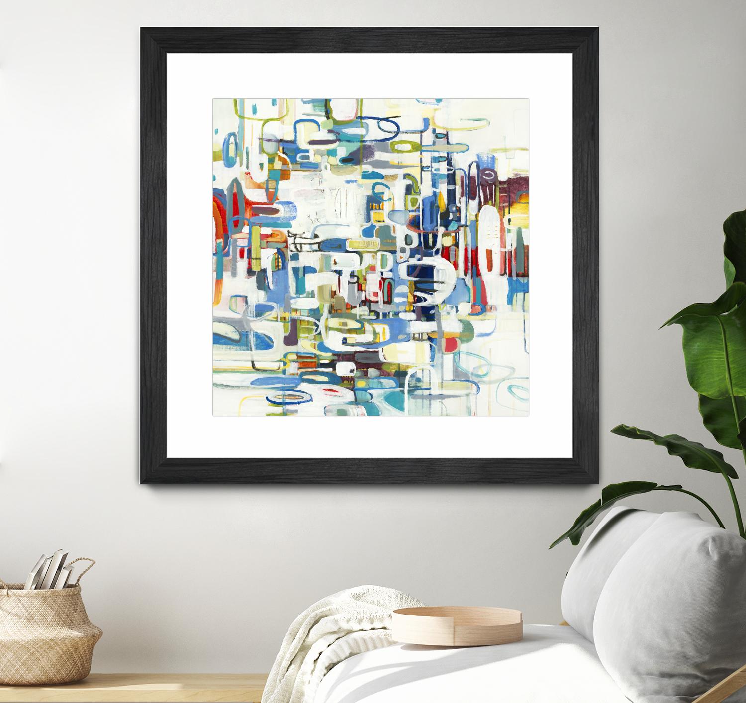 Retroactive by Lisa Ridgers on GIANT ART - blues, greens abstract