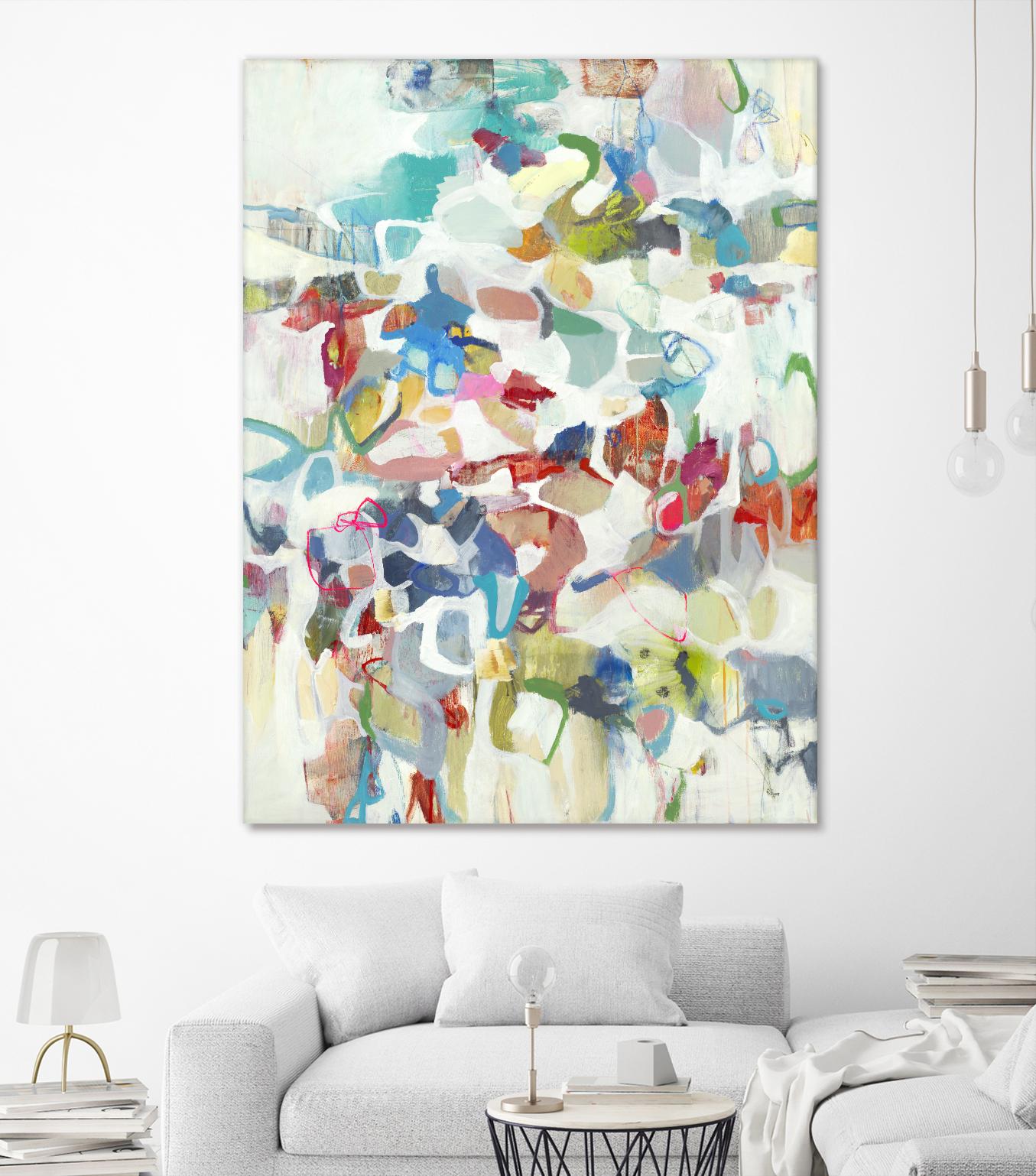 Now & Then I V3 by Lisa Ridgers on GIANT ART - whites & creams abstract