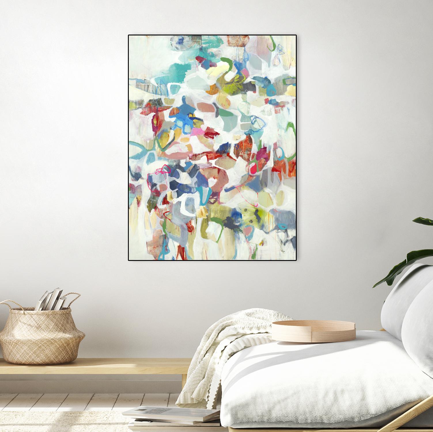 Now & Then I V3 by Lisa Ridgers on GIANT ART - whites & creams abstract