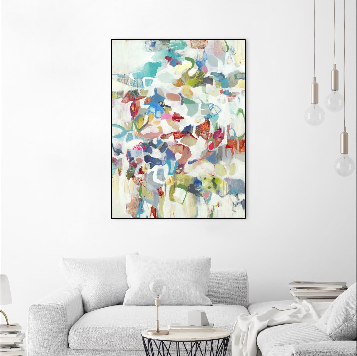 Now & Then I V3 by Lisa Ridgers on GIANT ART - whites & creams abstract