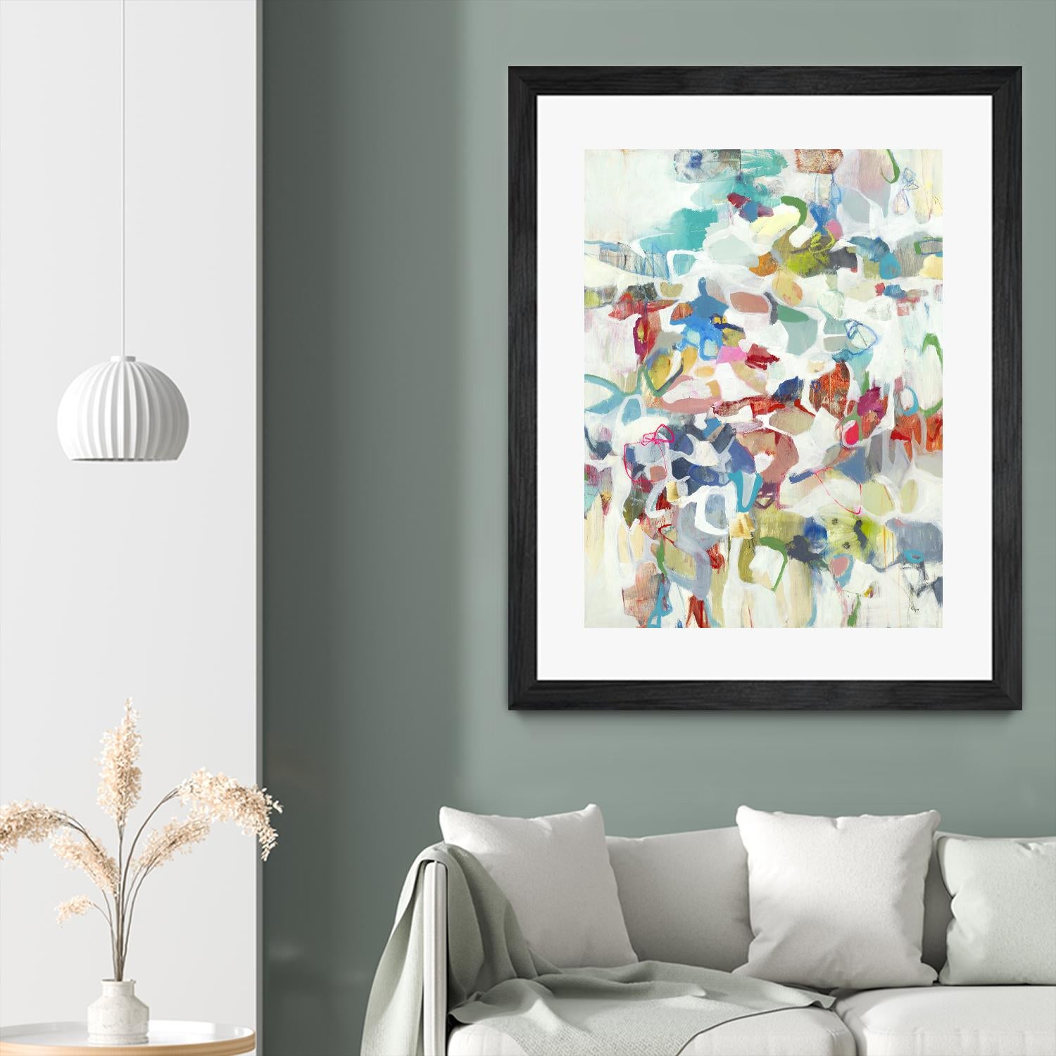 Now & Then I V3 by Lisa Ridgers on GIANT ART - whites & creams abstract