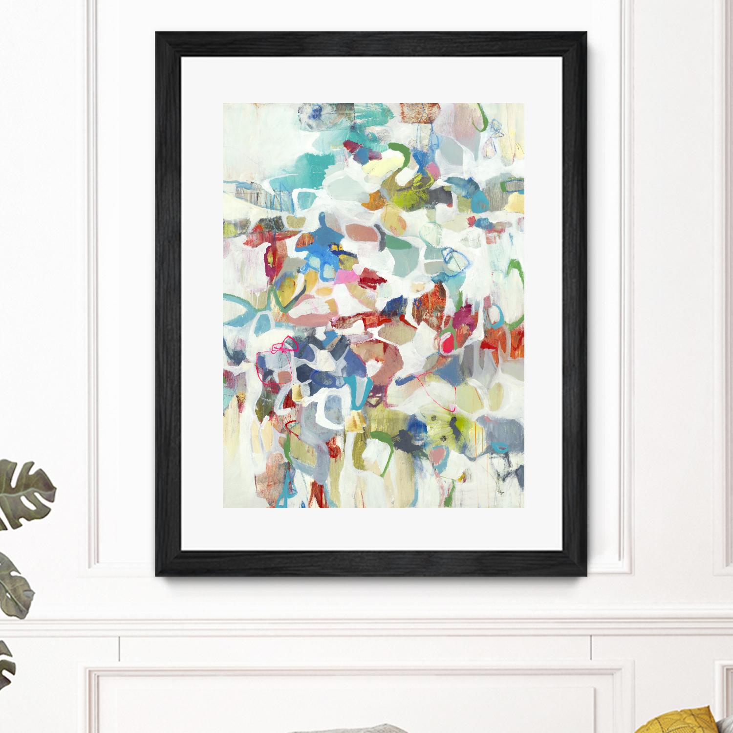 Now & Then I V3 by Lisa Ridgers on GIANT ART - whites & creams abstract