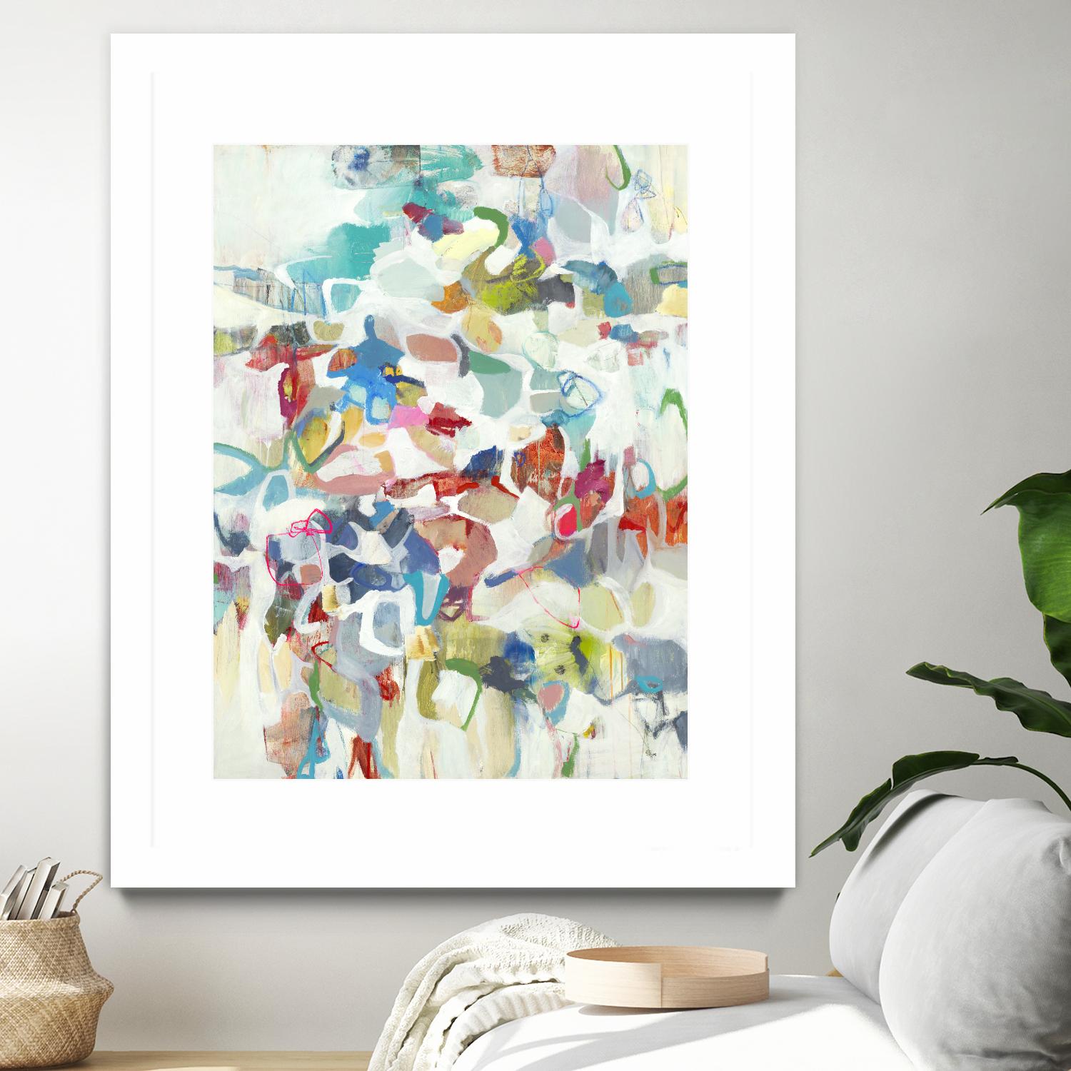 Now & Then I V3 by Lisa Ridgers on GIANT ART - whites & creams abstract