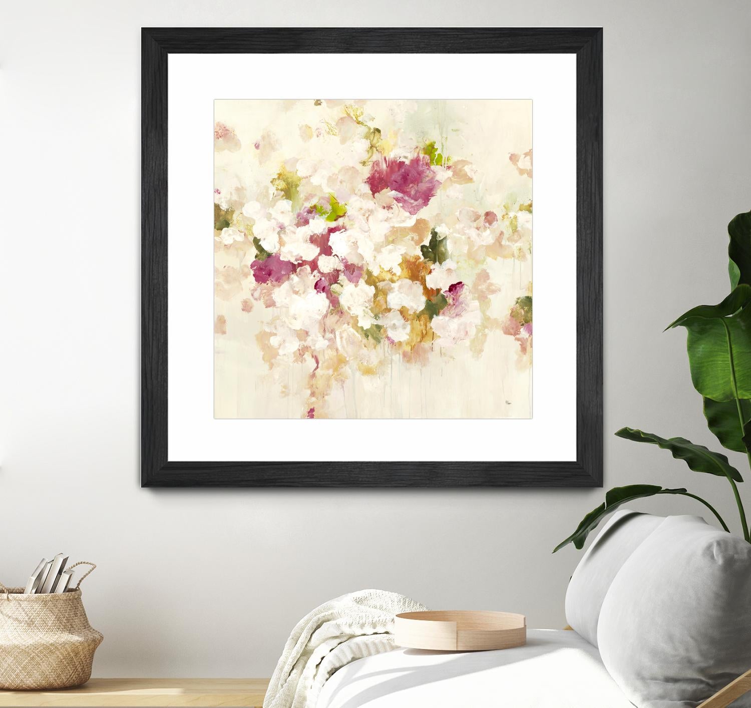 Floral Blush V4 by Lisa Ridgers on GIANT ART - whites & creams abstracted florals