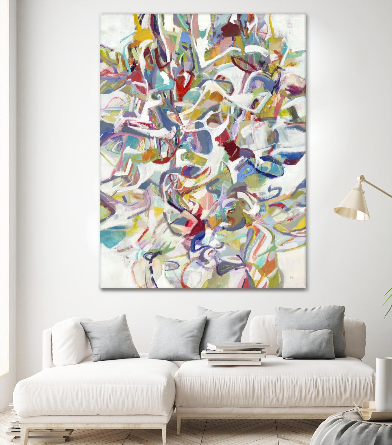 Today In Play by Lisa Ridgers on GIANT ART - blues abstract