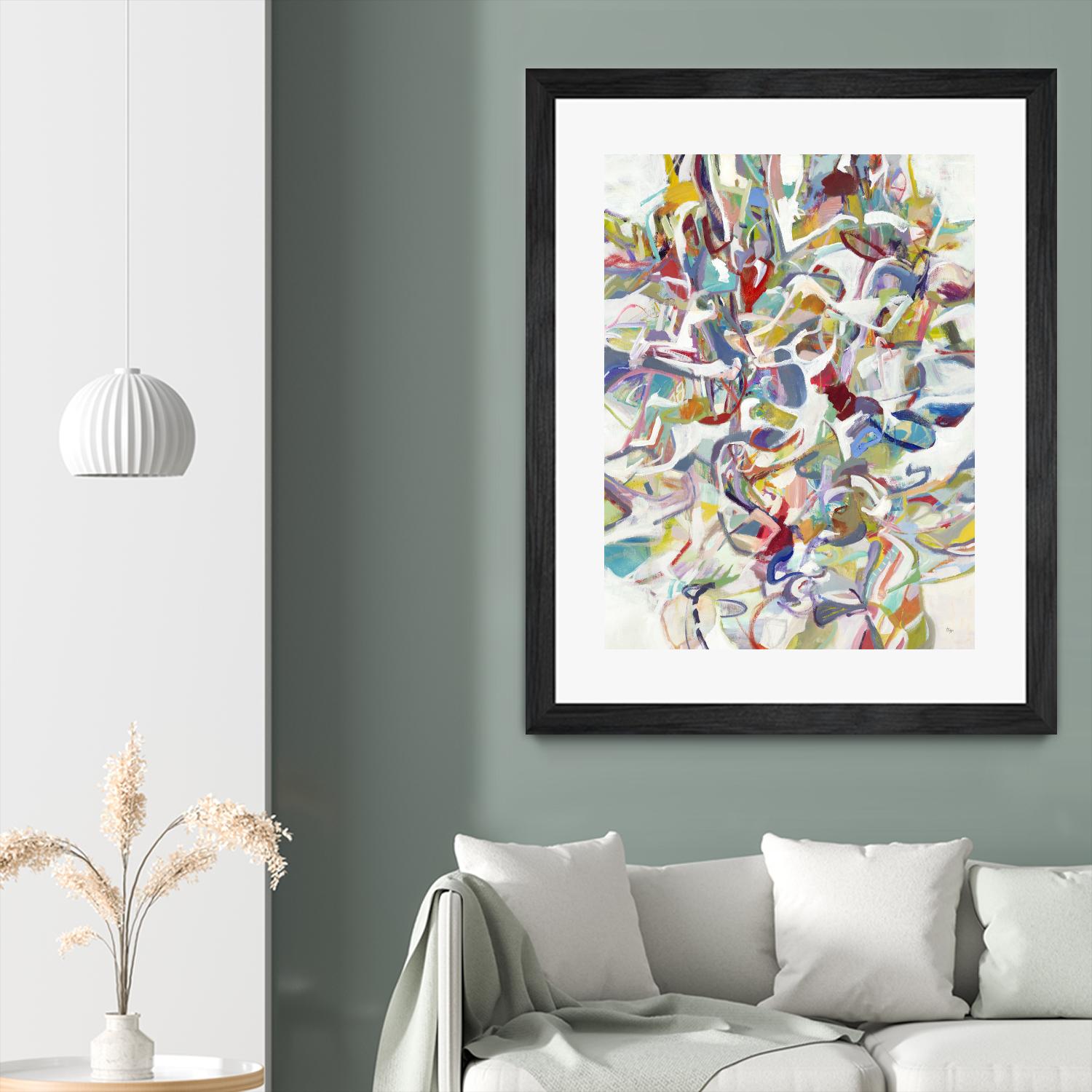 Today In Play by Lisa Ridgers on GIANT ART - blues abstract