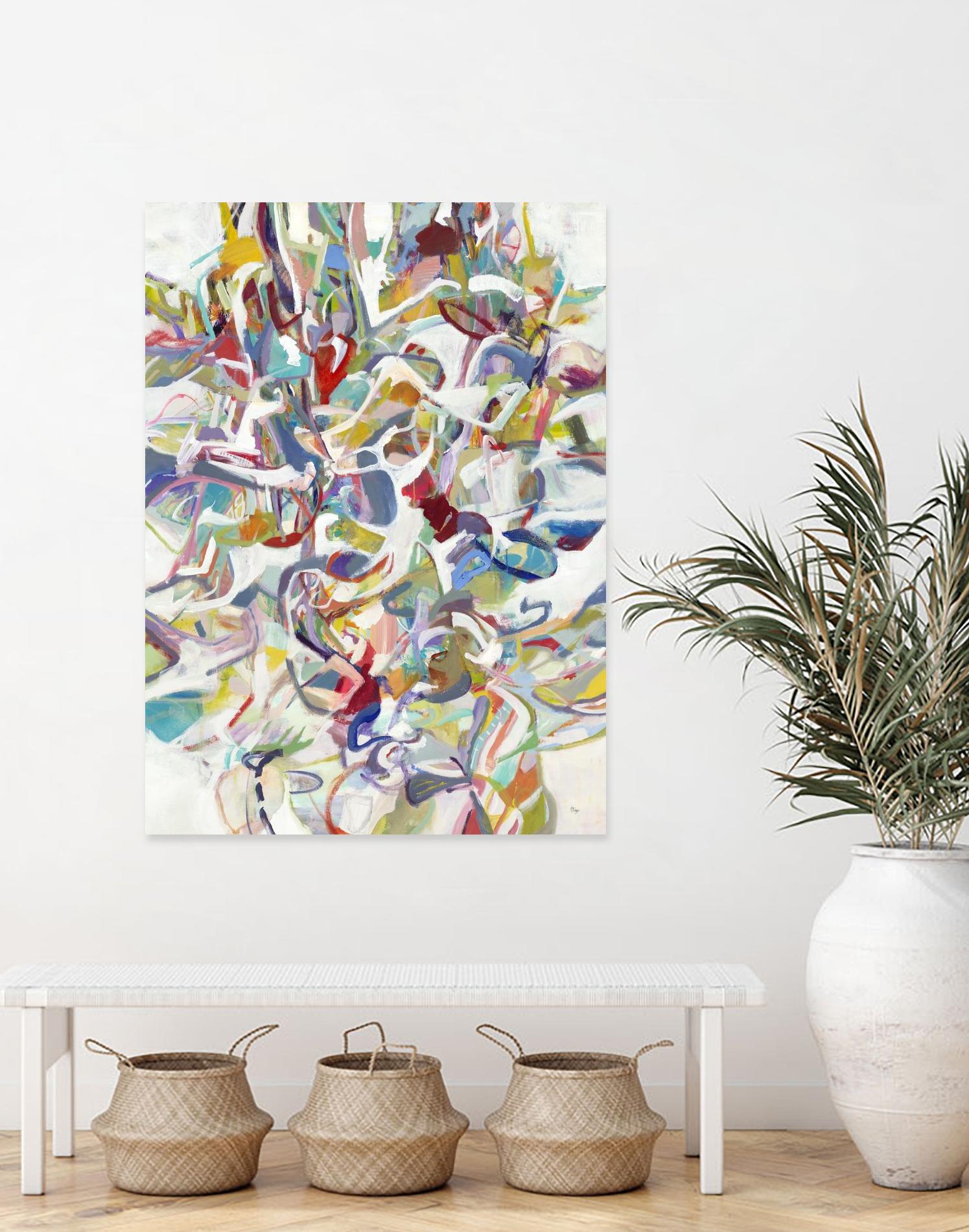 Today In Play by Lisa Ridgers on GIANT ART - blues abstract