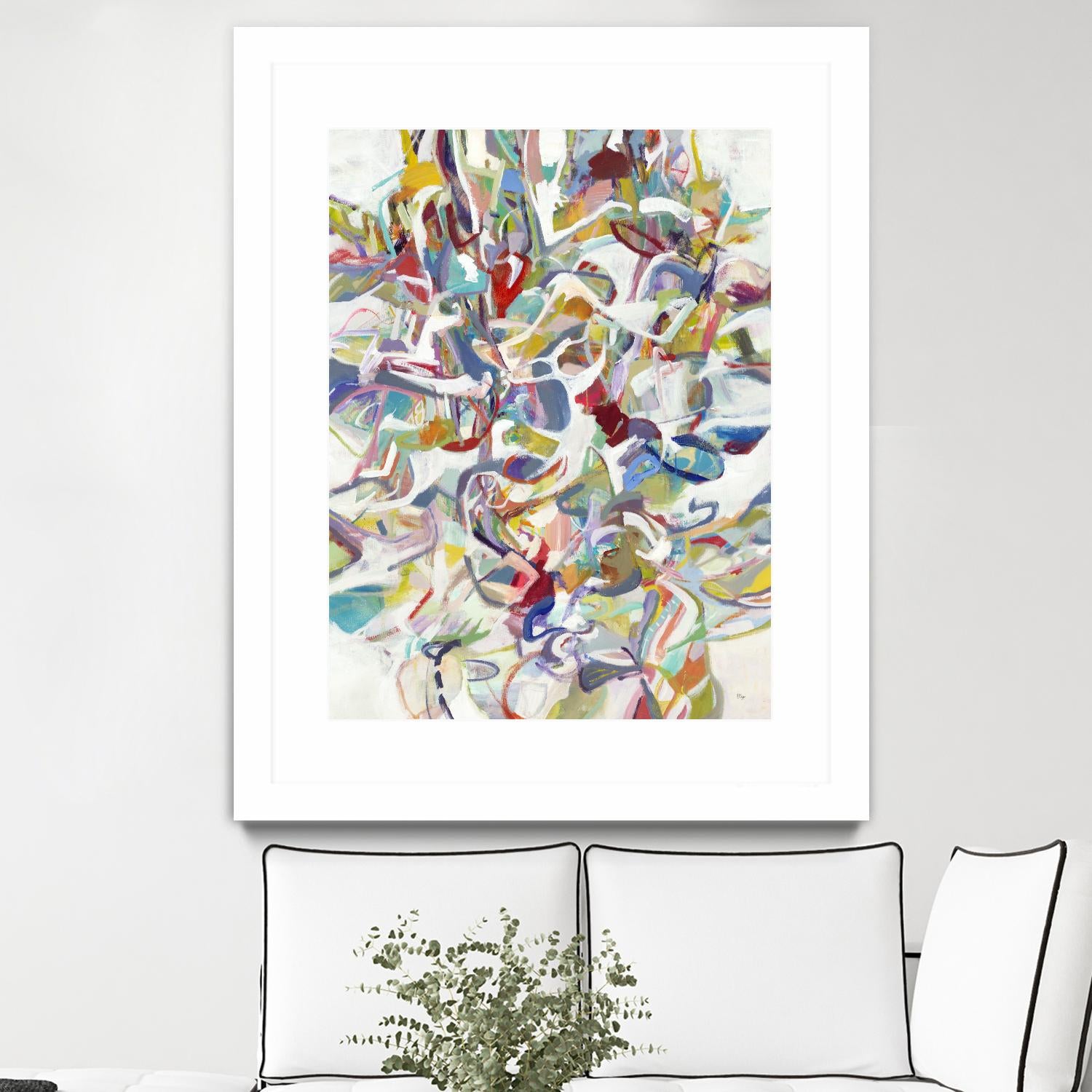 Today In Play by Lisa Ridgers on GIANT ART - blues abstract