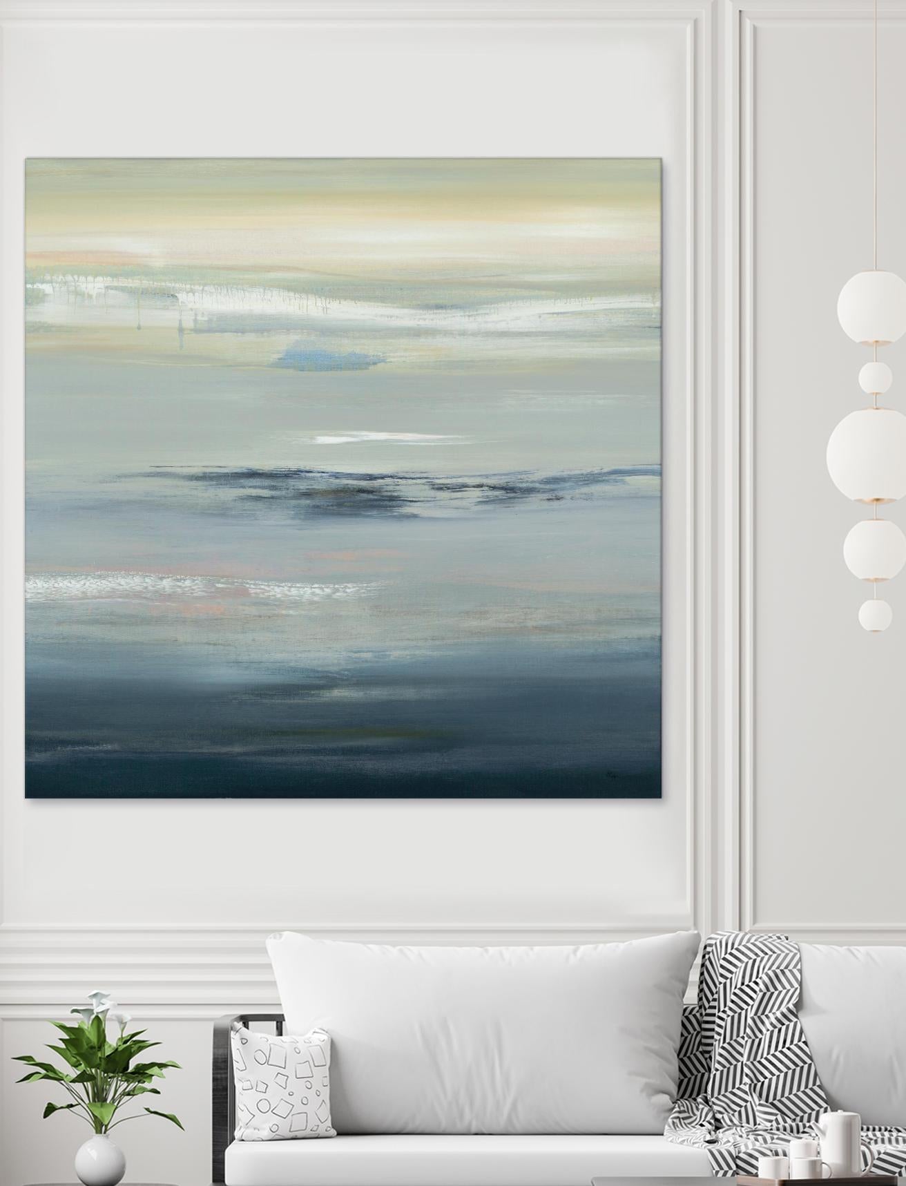 In The Calm by Lisa Ridgers on GIANT ART - grays abstract landscape abstract landscapes