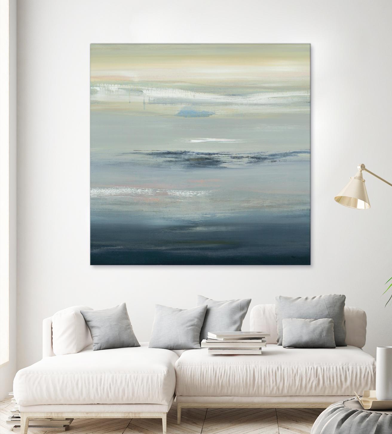 In The Calm by Lisa Ridgers on GIANT ART - grays abstract landscape abstract landscapes