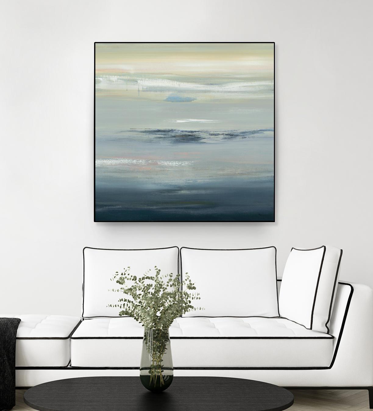 In The Calm by Lisa Ridgers on GIANT ART - grays abstract landscape abstract landscapes