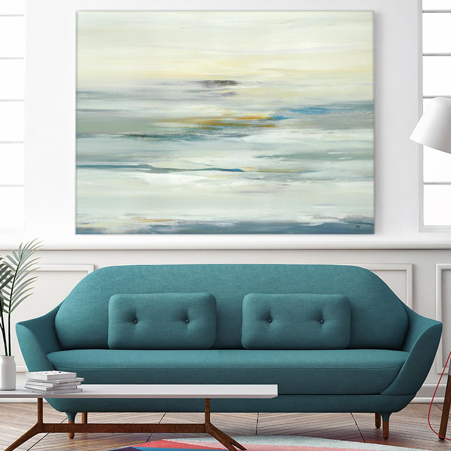 Calm Vision by Lisa Ridgers on GIANT ART - whites & creams abstract landscape white