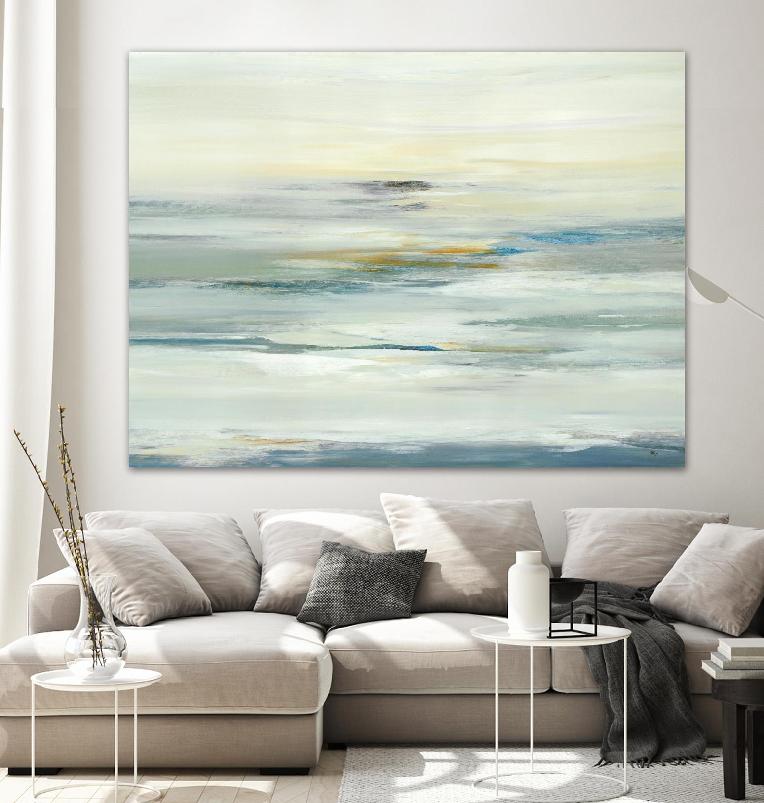 Calm Vision by Lisa Ridgers on GIANT ART - whites & creams abstract landscape white