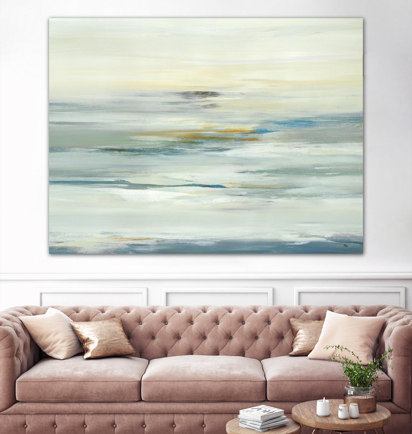 Calm Vision by Lisa Ridgers on GIANT ART - whites & creams abstract landscape white