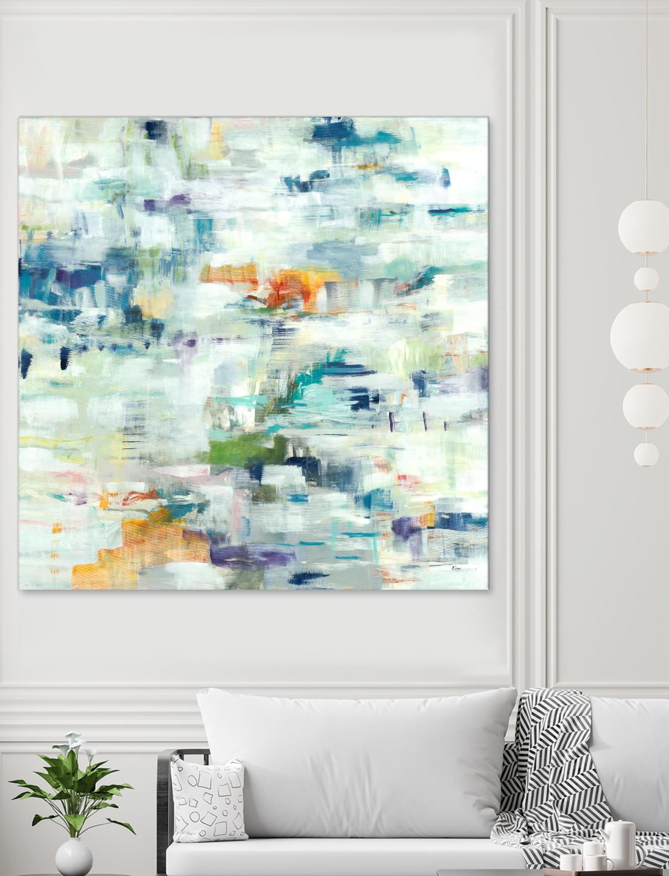 Conclusion Of The Day by Lisa Ridgers on GIANT ART - whites & creams abstract white