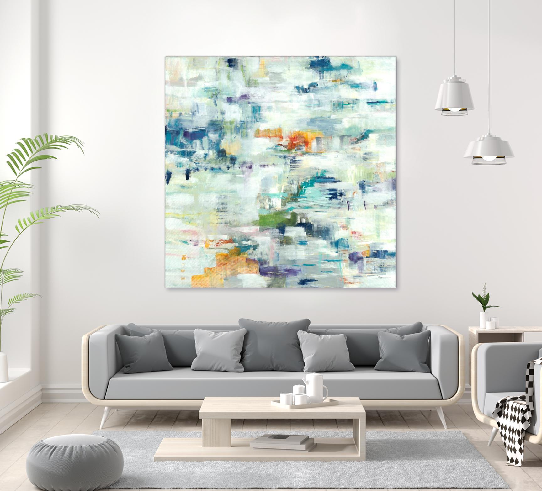 Conclusion Of The Day by Lisa Ridgers on GIANT ART - whites & creams abstract white