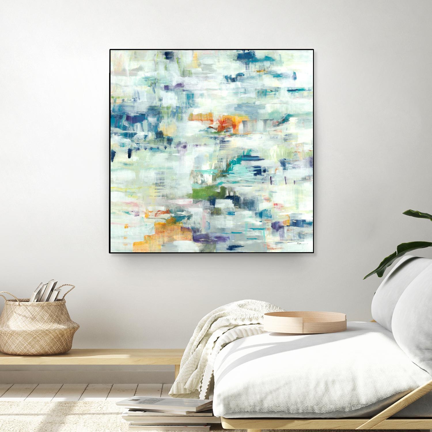 Conclusion Of The Day by Lisa Ridgers on GIANT ART - whites & creams abstract white