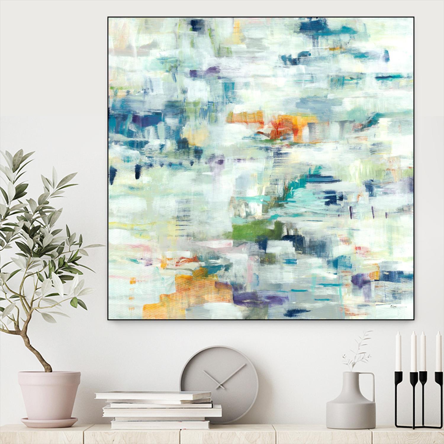 Conclusion Of The Day by Lisa Ridgers on GIANT ART - whites & creams abstract white