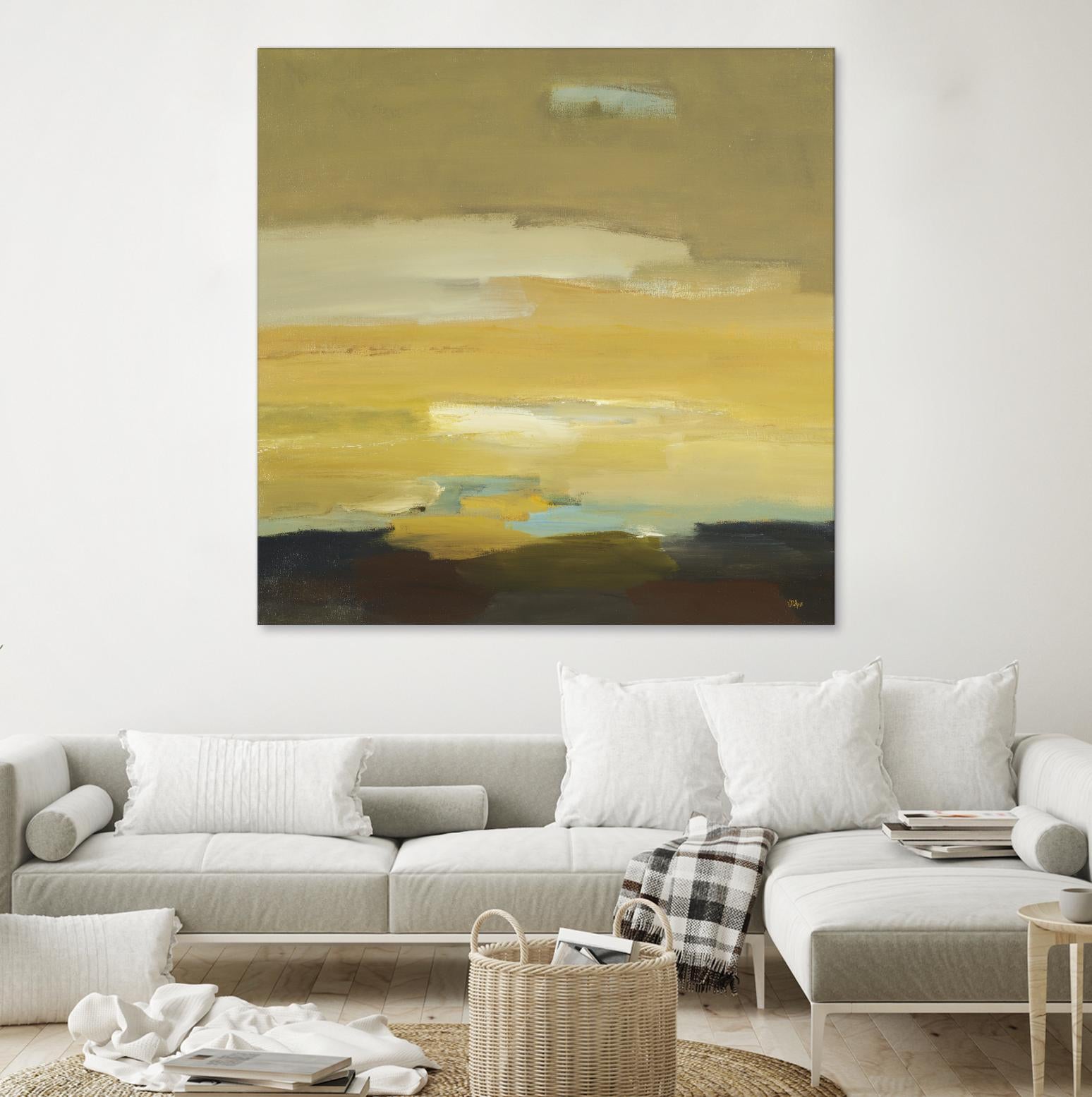 Contemporary Landscape II by Lisa Ridgers on GIANT ART - brown abstract