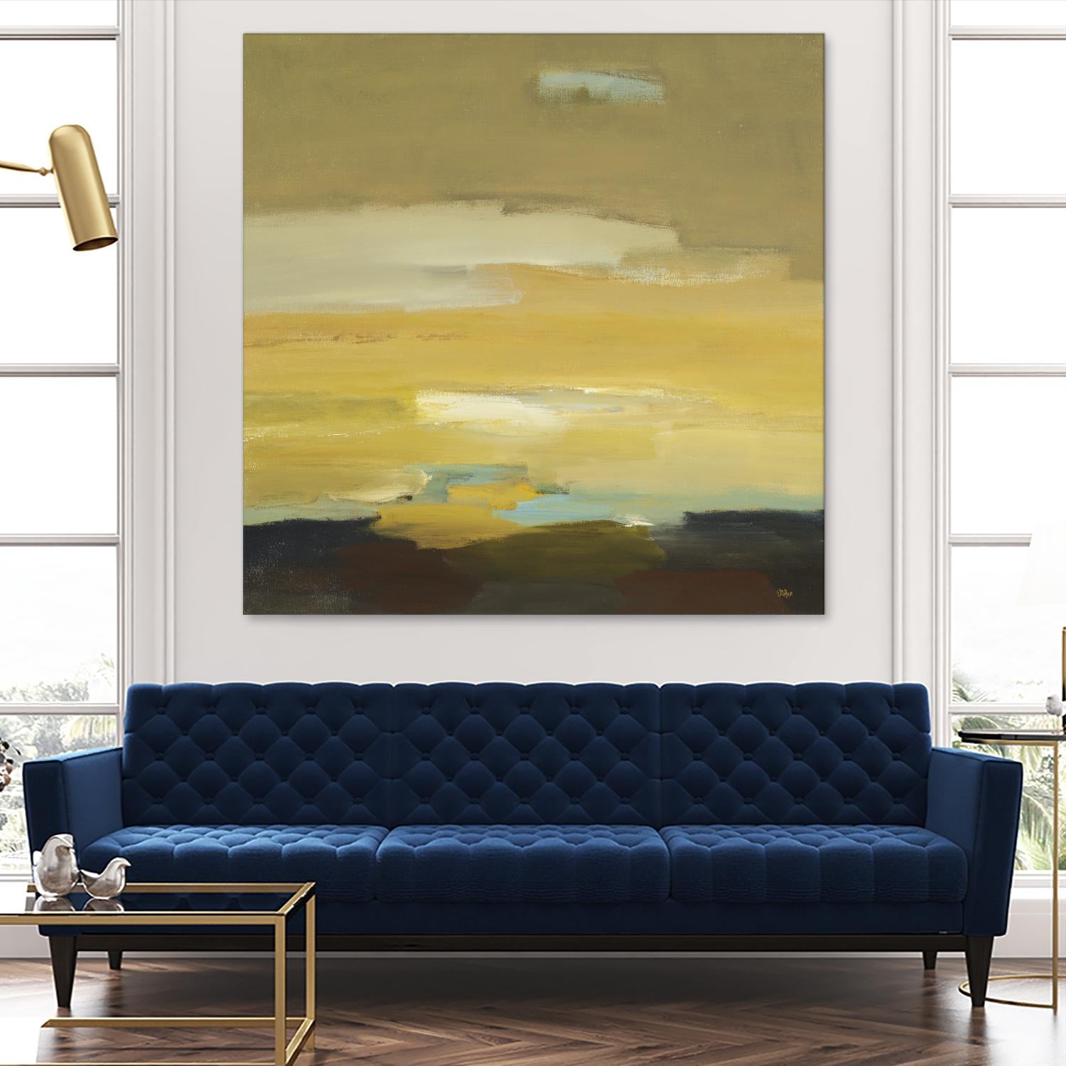 Contemporary Landscape II by Lisa Ridgers on GIANT ART - brown abstract