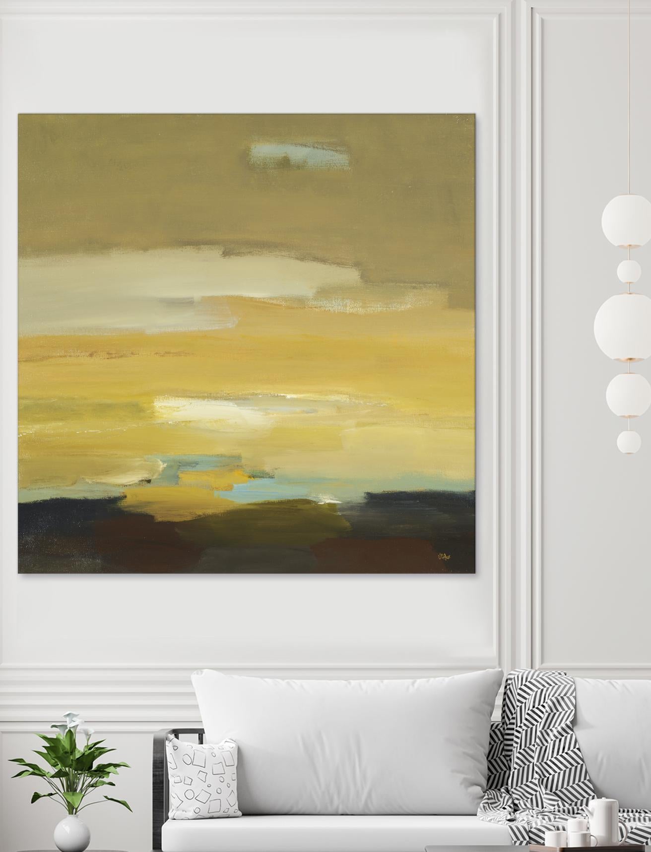 Contemporary Landscape II by Lisa Ridgers on GIANT ART - brown abstract