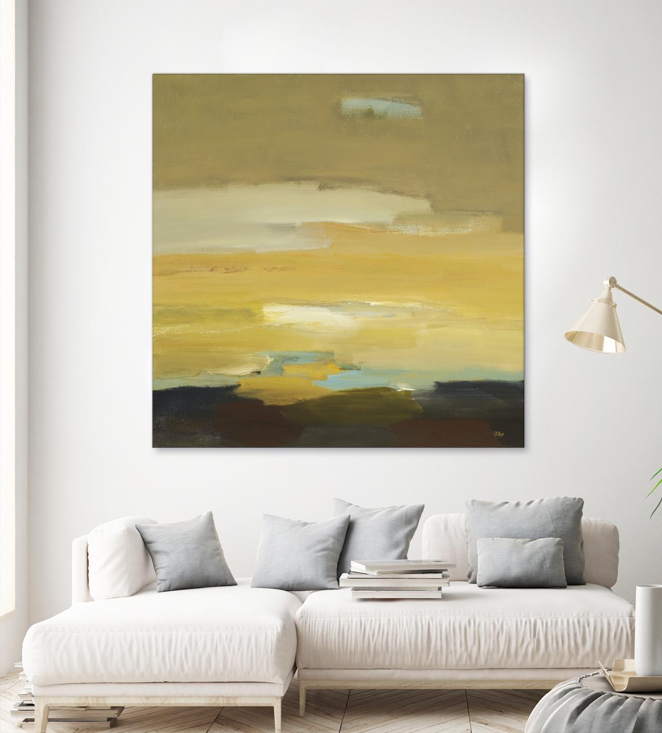 Contemporary Landscape II by Lisa Ridgers on GIANT ART - brown abstract