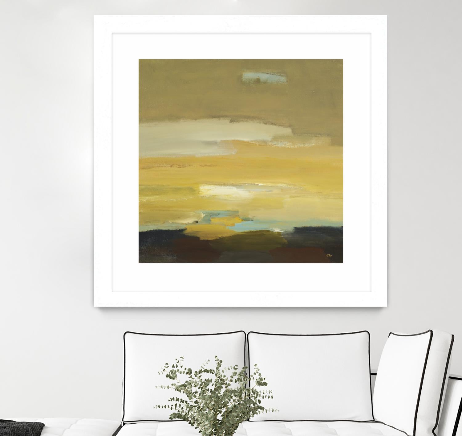 Contemporary Landscape II by Lisa Ridgers on GIANT ART - brown abstract
