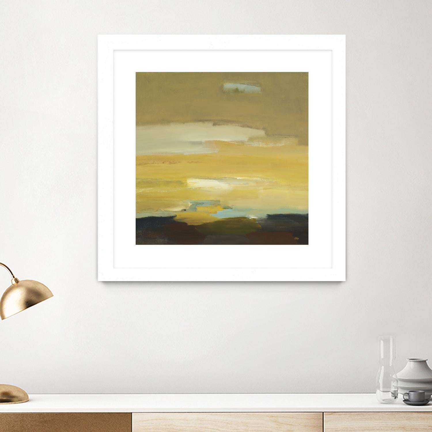 Contemporary Landscape II by Lisa Ridgers on GIANT ART - brown abstract