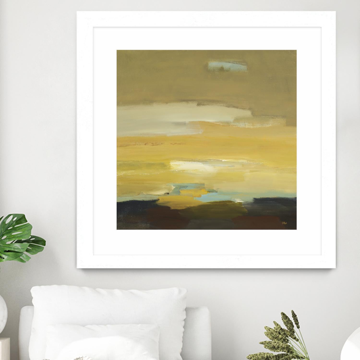 Contemporary Landscape II by Lisa Ridgers on GIANT ART - brown abstract