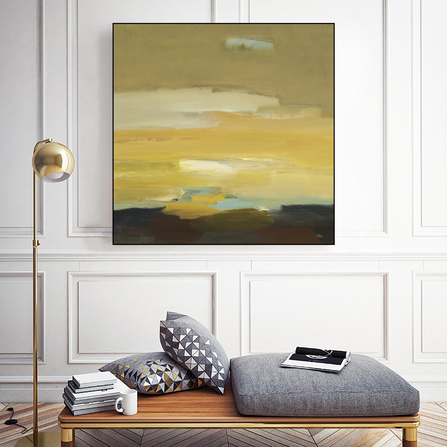 Contemporary Landscape II by Lisa Ridgers on GIANT ART - brown abstract