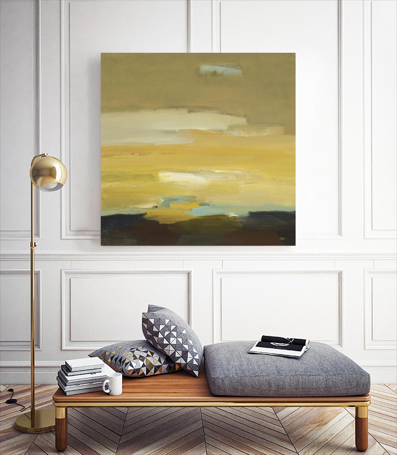 Contemporary Landscape II by Lisa Ridgers on GIANT ART - brown abstract