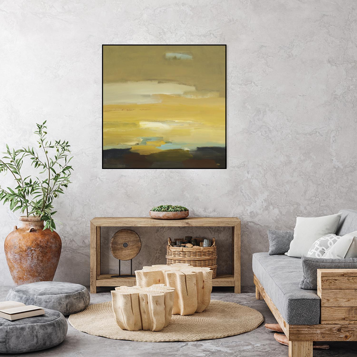 Contemporary Landscape II by Lisa Ridgers on GIANT ART - brown abstract