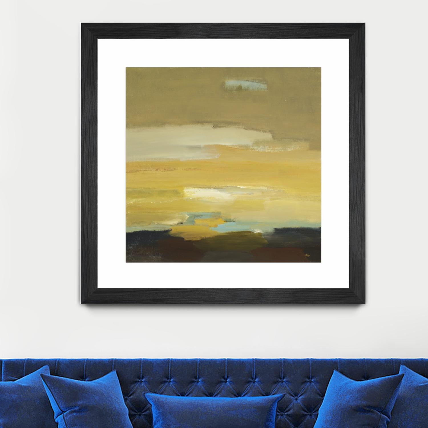 Contemporary Landscape II by Lisa Ridgers on GIANT ART - brown abstract