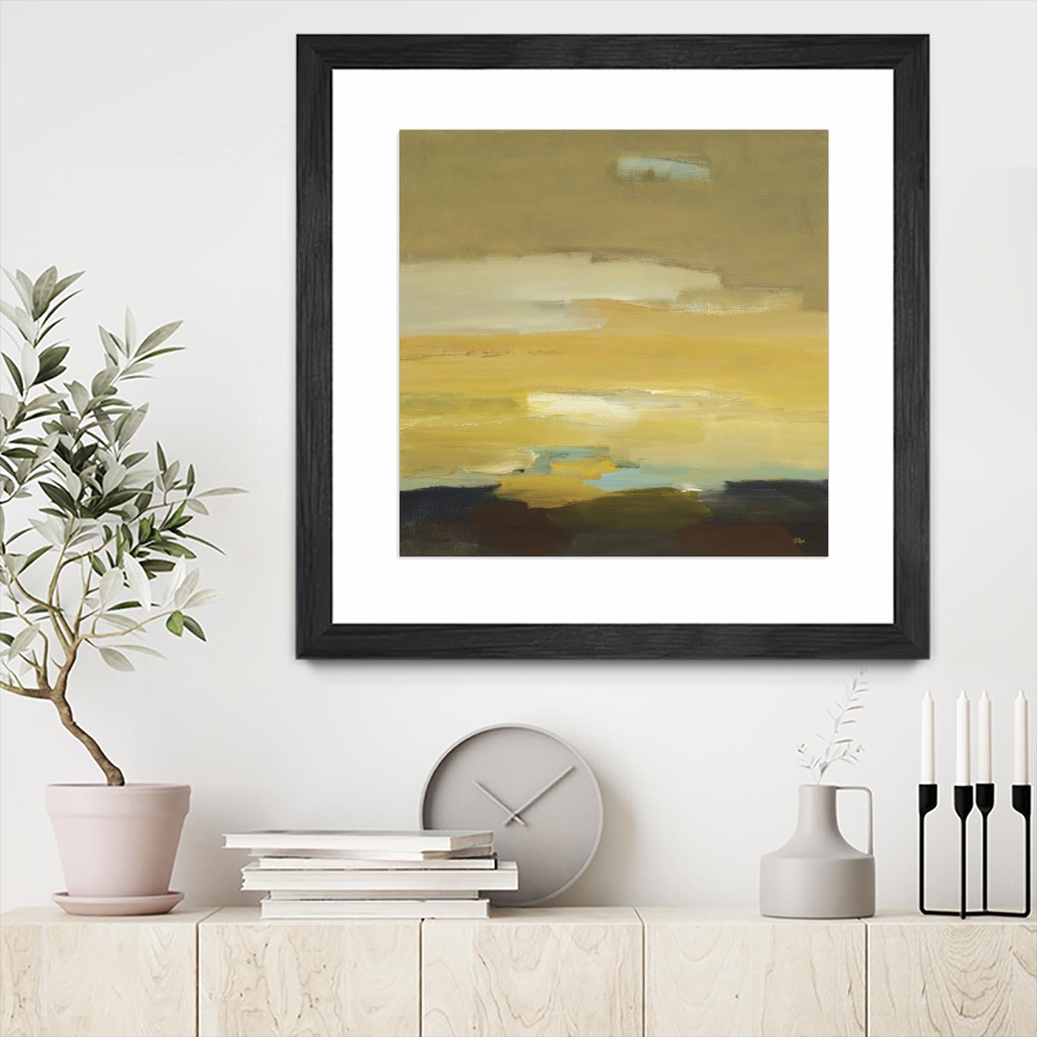 Contemporary Landscape II by Lisa Ridgers on GIANT ART - brown abstract