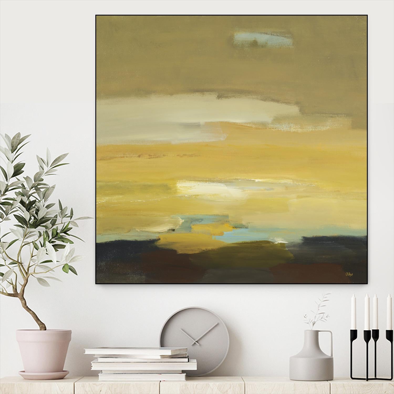 Contemporary Landscape II by Lisa Ridgers on GIANT ART - brown abstract