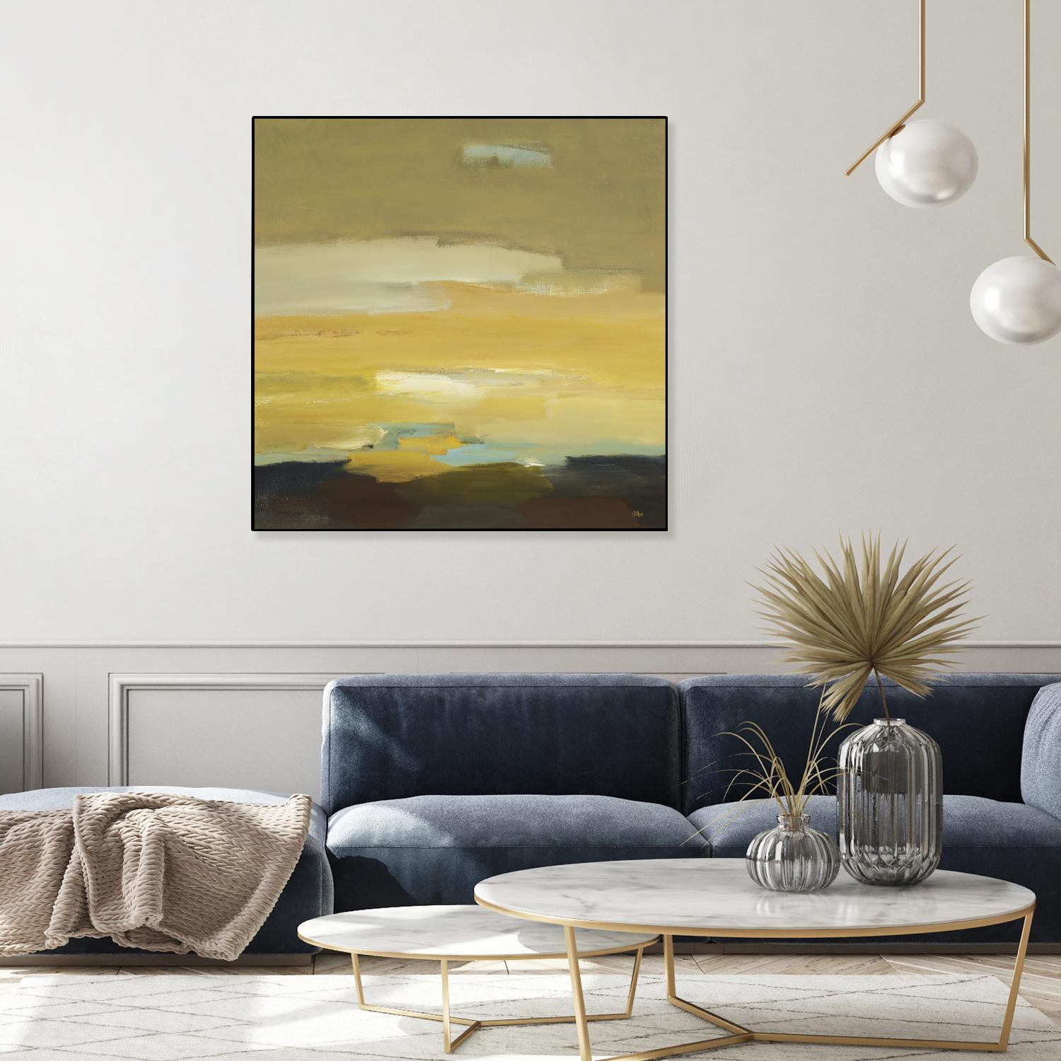 Contemporary Landscape II by Lisa Ridgers on GIANT ART - brown abstract