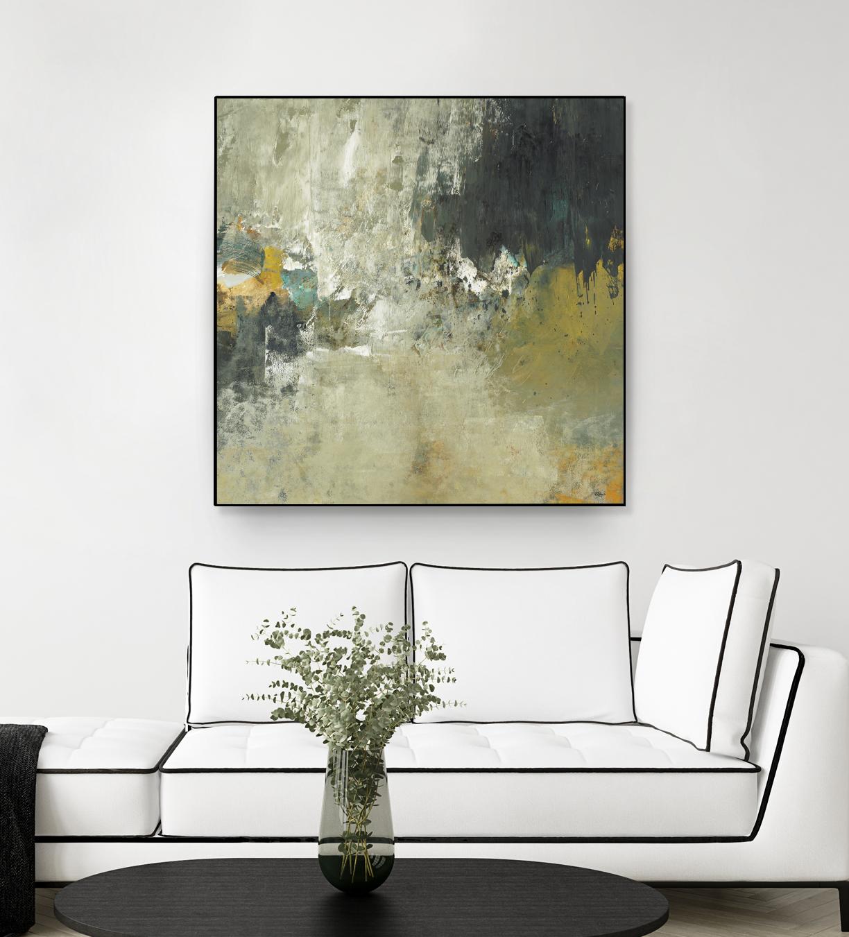 Freestyle by Lisa Ridgers on GIANT ART - beige abstract