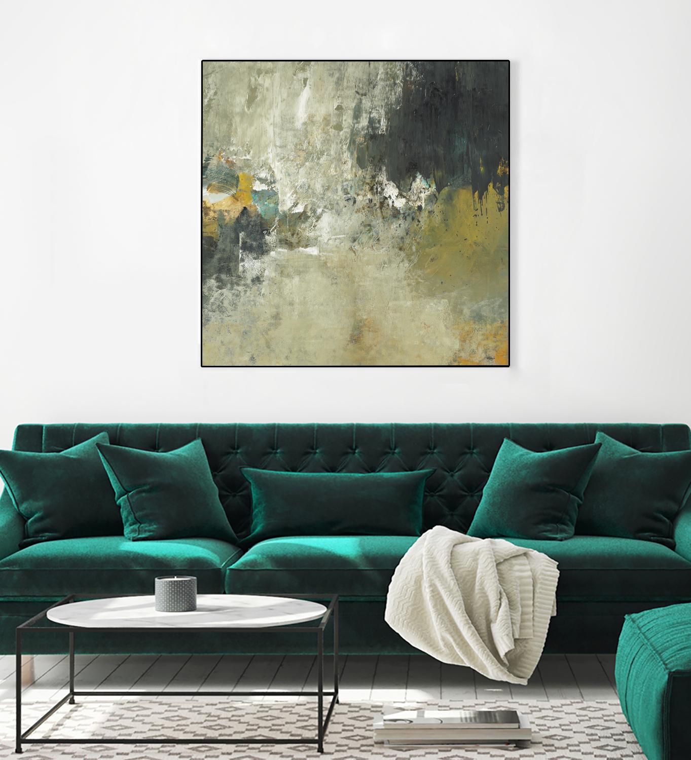 Freestyle by Lisa Ridgers on GIANT ART - beige abstract