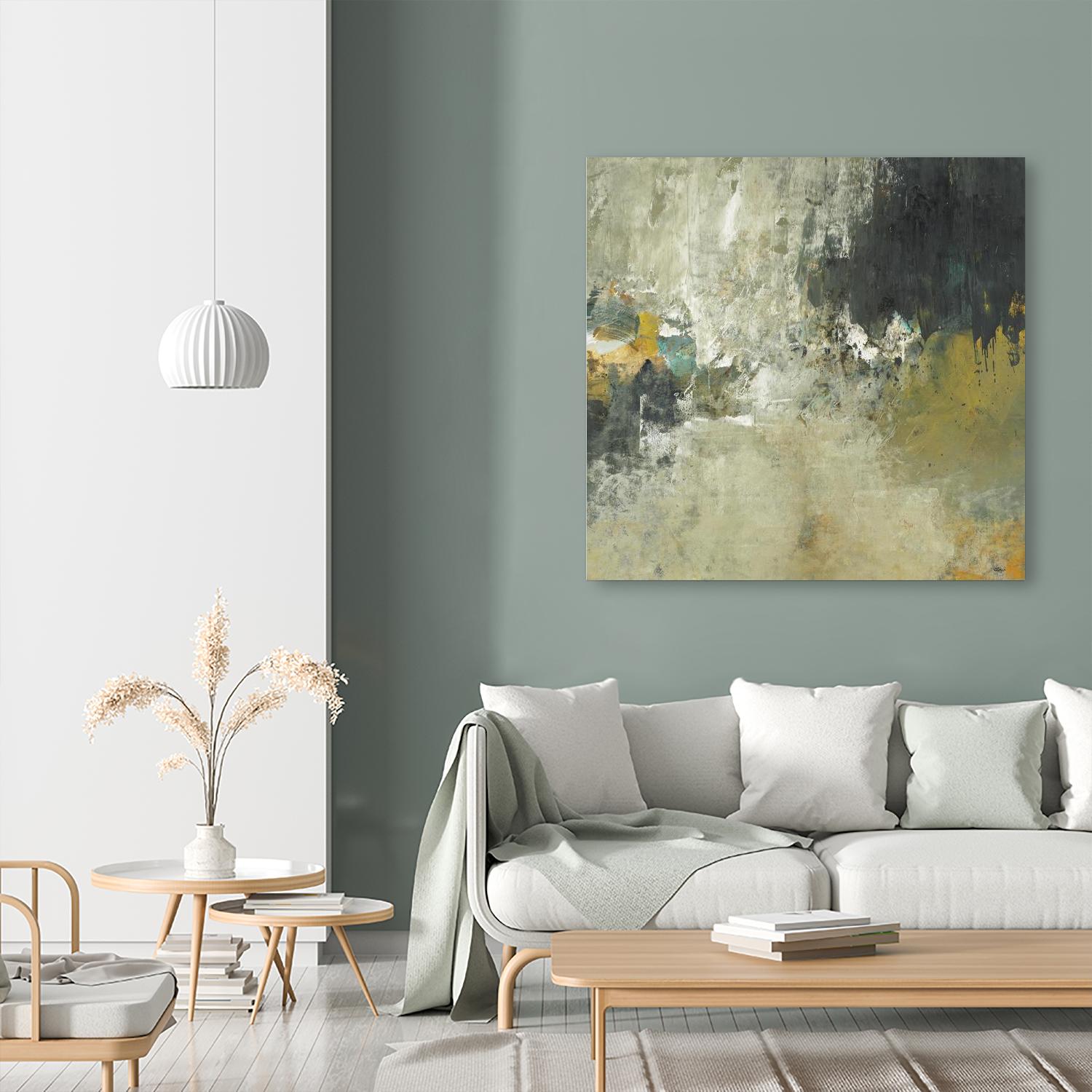 Freestyle by Lisa Ridgers on GIANT ART - beige abstract