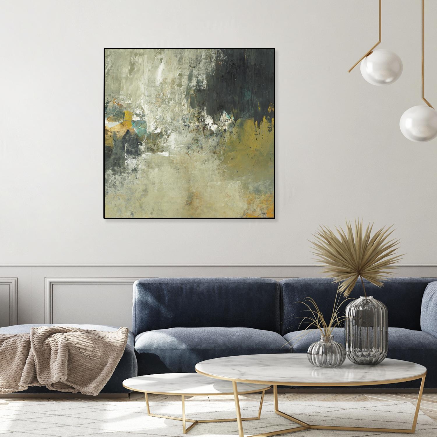 Freestyle by Lisa Ridgers on GIANT ART - beige abstract