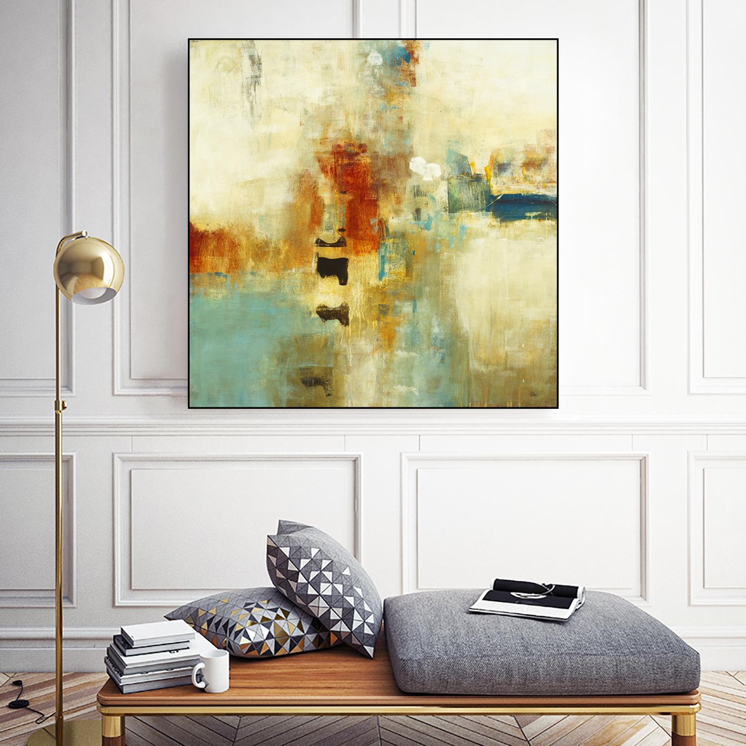 Casual Fling by Lisa Ridgers on GIANT ART - orange abstract