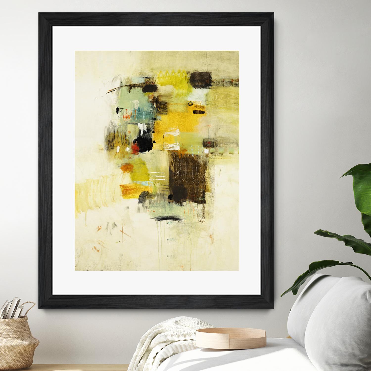 Get Aquainted I by Lisa Ridgers on GIANT ART - beige abstract