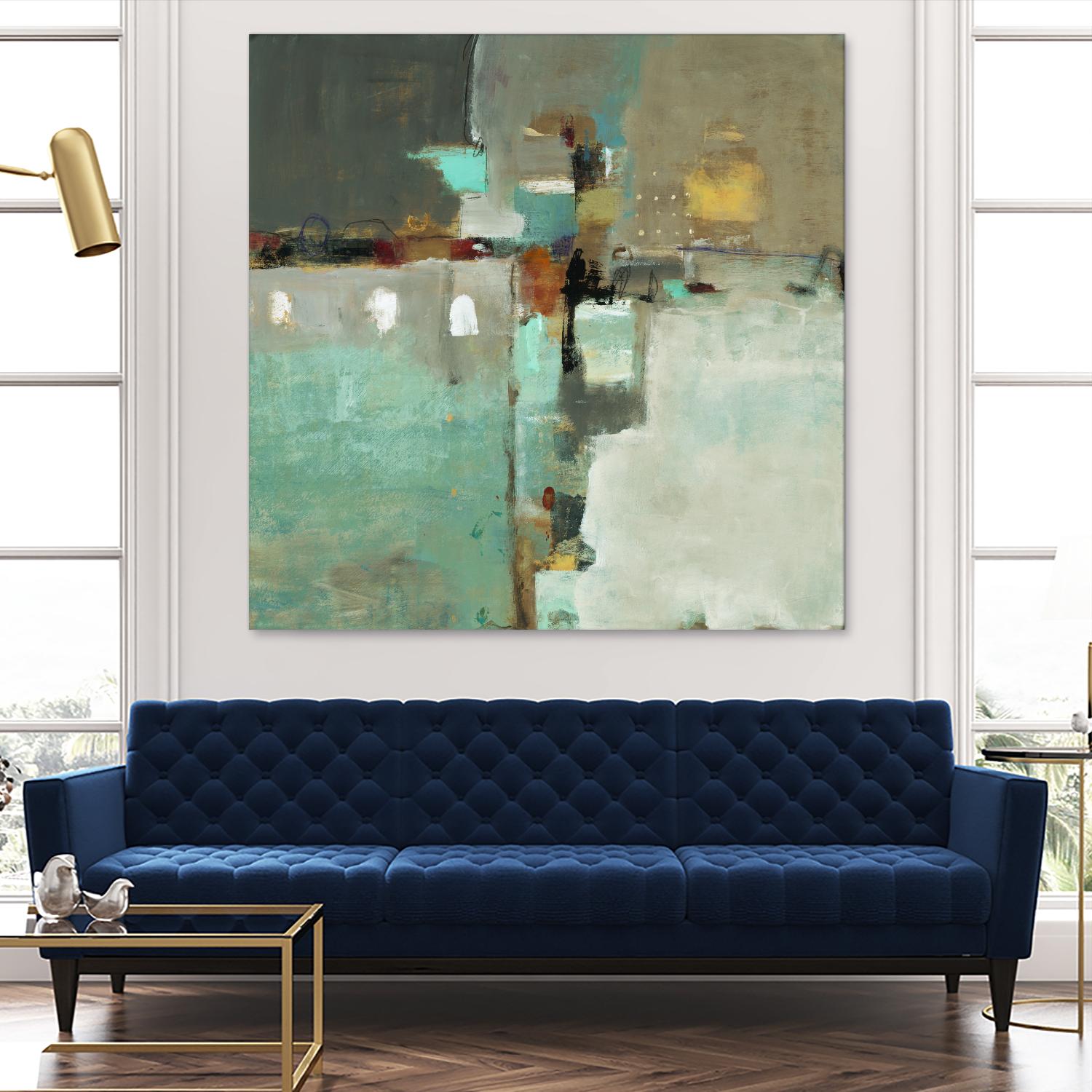 Crossroads II by Lisa Ridgers on GIANT ART - grey abstract