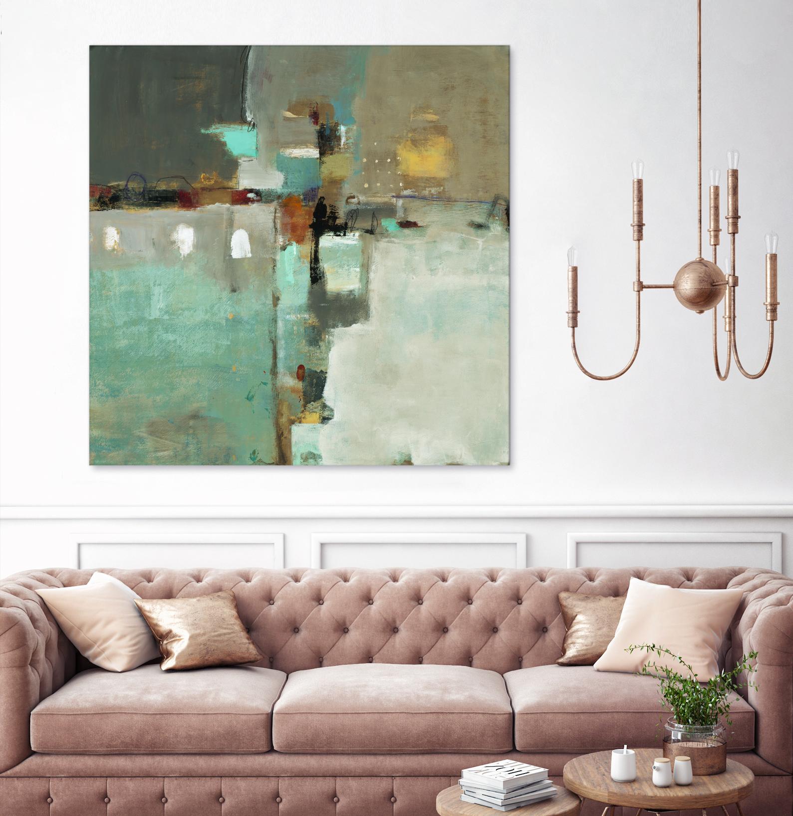 Crossroads II by Lisa Ridgers on GIANT ART - grey abstract