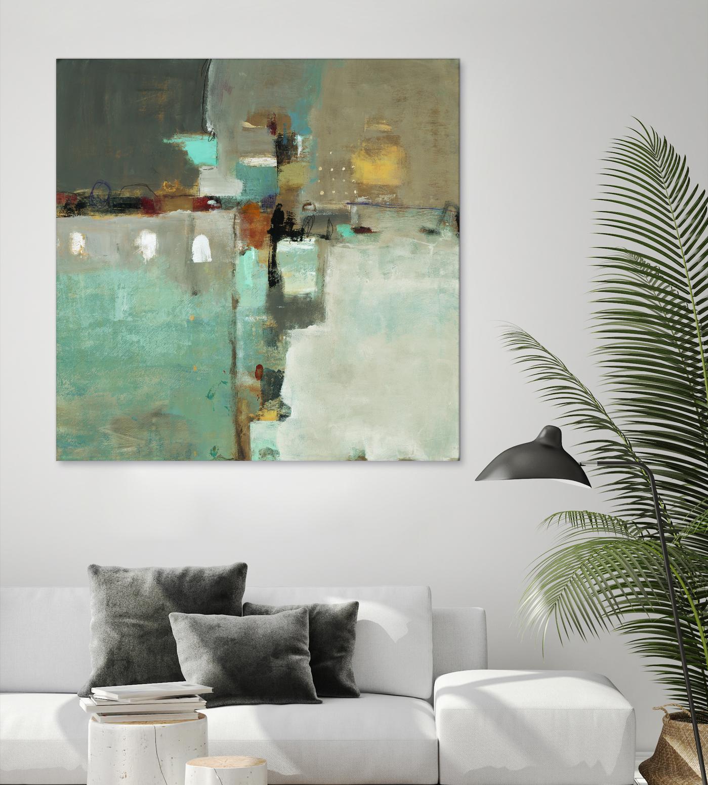 Crossroads II by Lisa Ridgers on GIANT ART - grey abstract