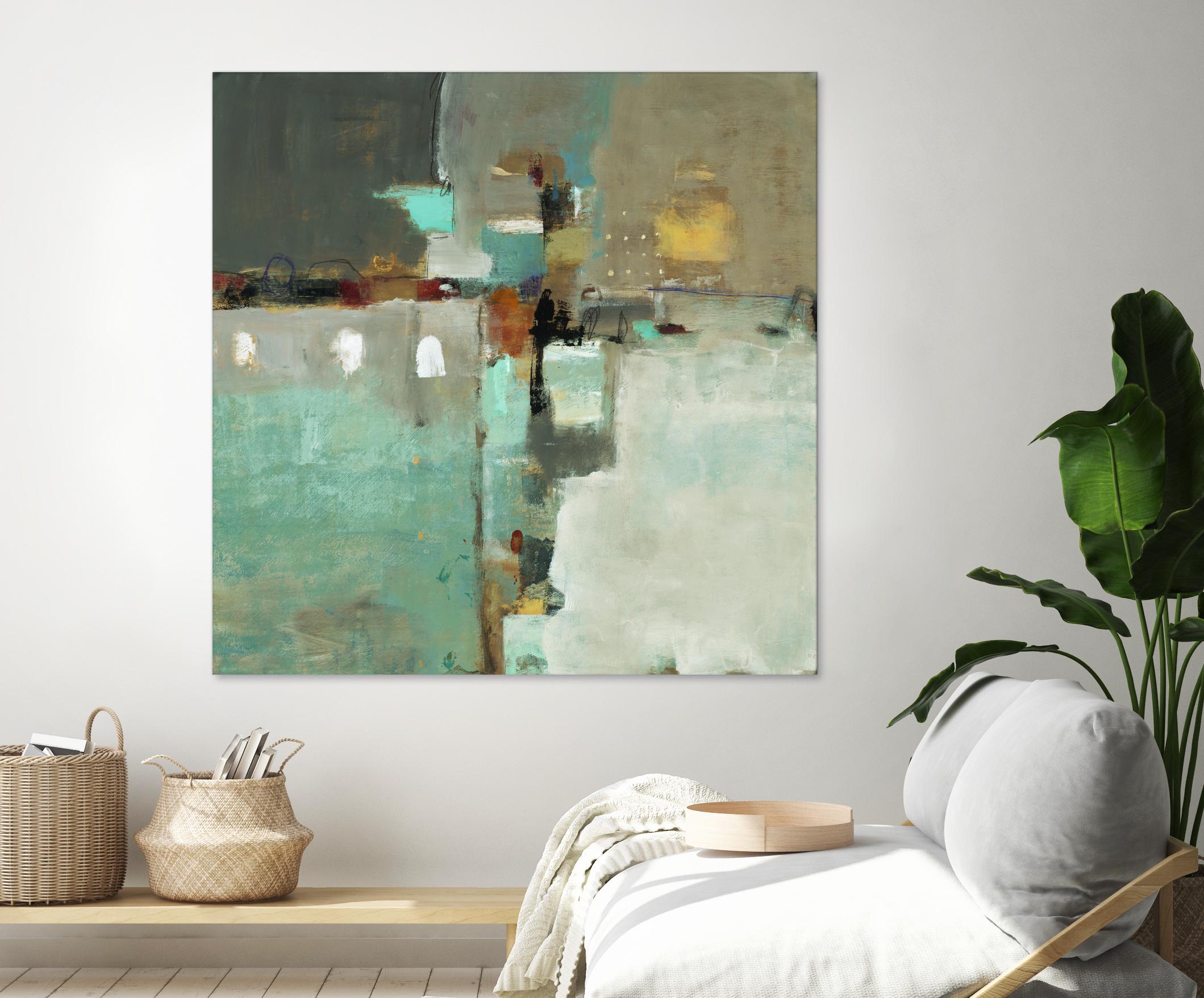 Crossroads II by Lisa Ridgers on GIANT ART - grey abstract