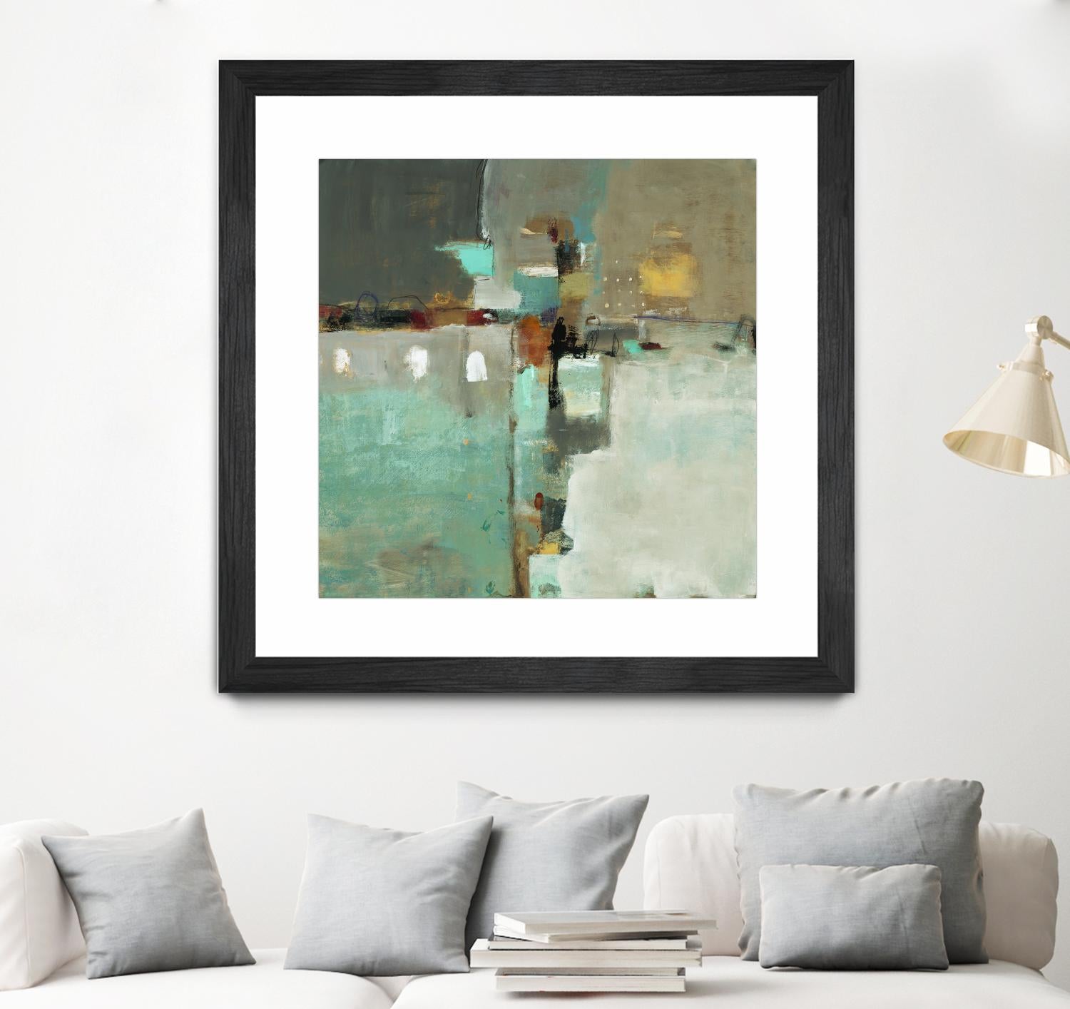 Crossroads II by Lisa Ridgers on GIANT ART - grey abstract