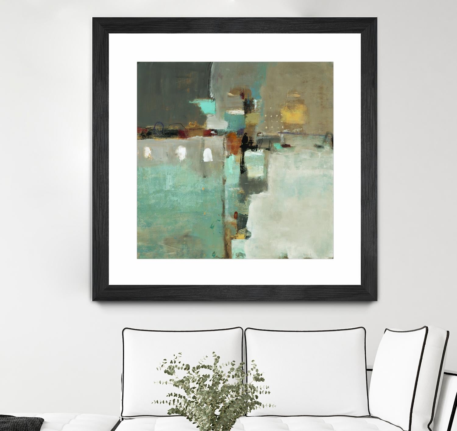 Crossroads II by Lisa Ridgers on GIANT ART - grey abstract