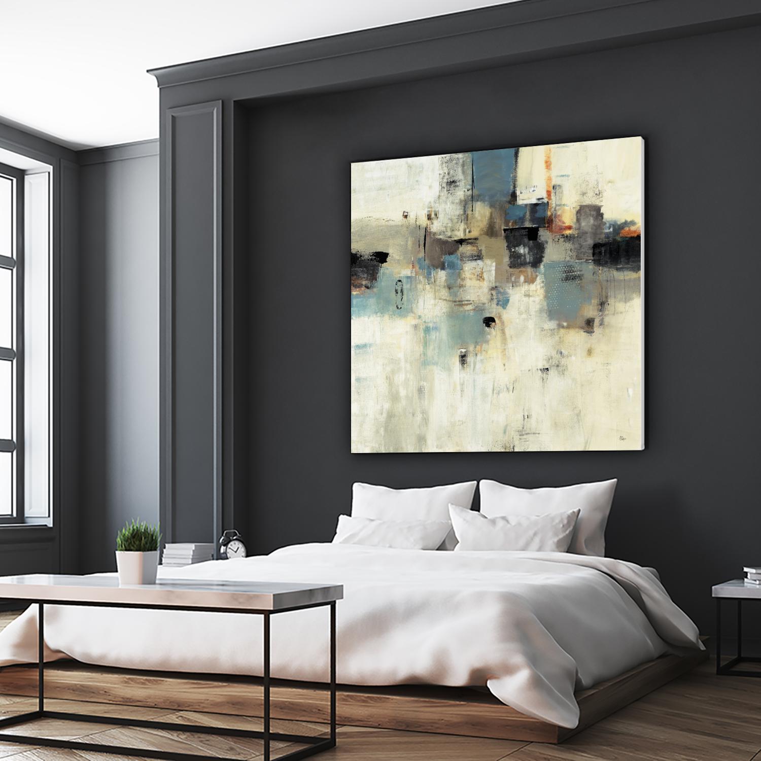 Let's Go II by Lisa Ridgers on GIANT ART - beige abstract